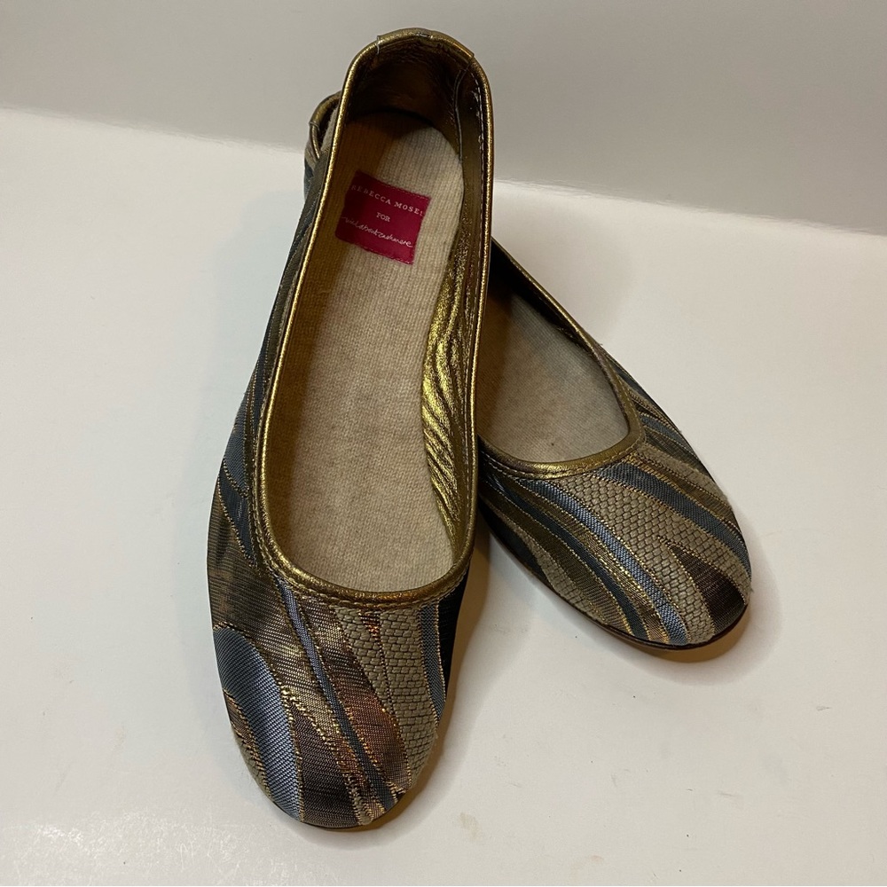 Rebecca moses cashmere silk flats